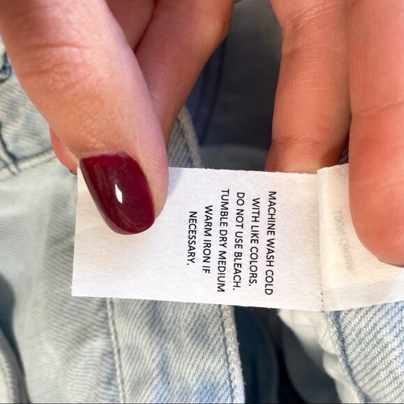 NWT Show Me Your MuMu Brooklyn High Rise Light Wash Raw Hem Jeans - Picture 9 of 10